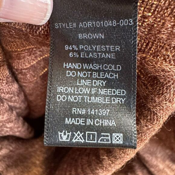 ASTR The Label Hi-Slit ribbed brown stretch knit Midi Dress Sz Medium Bodycon - Picture 10 of 10